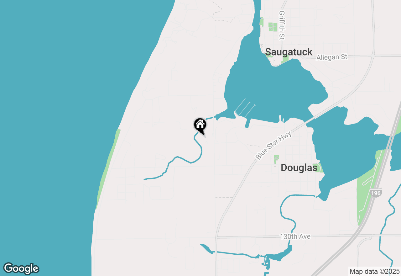 Map of 602 Artisan Row Court, Douglas, MI 49406