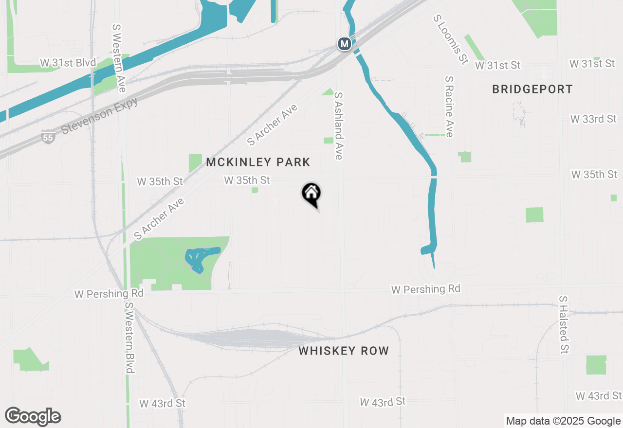 Map of 3616 S Paulina Street, Chicago, IL 60609