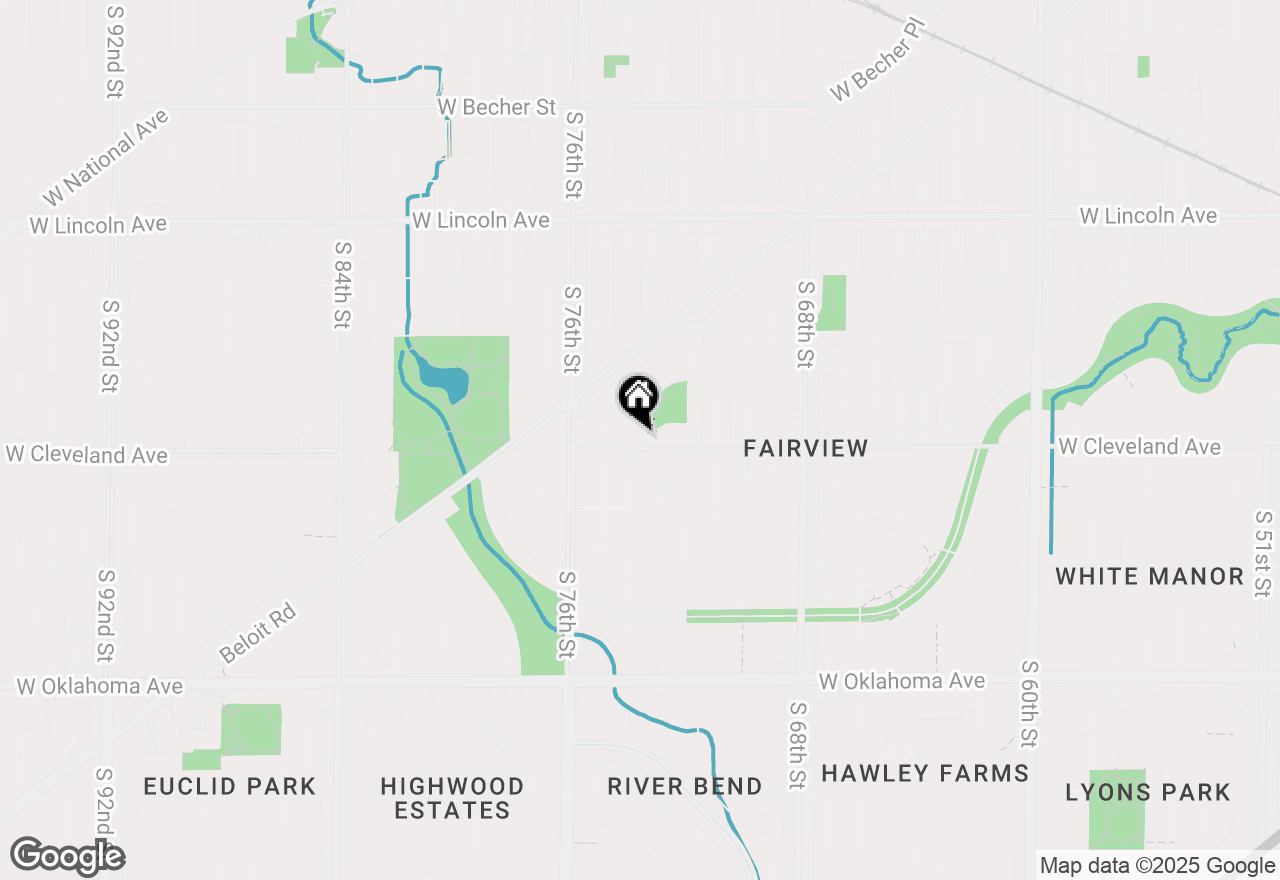 Map of 7326 W Cleveland Ave, West Allis, WI 53219