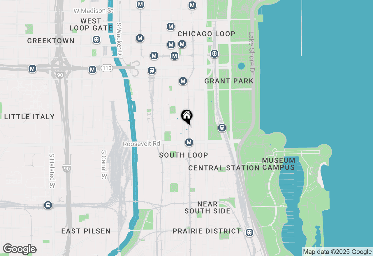 Map of 1101 S State Street #2105, Chicago, IL 60605