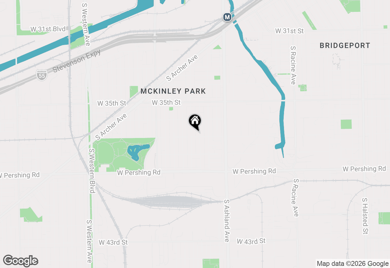 Map of 3653 S Wood Street, Chicago, IL 60609