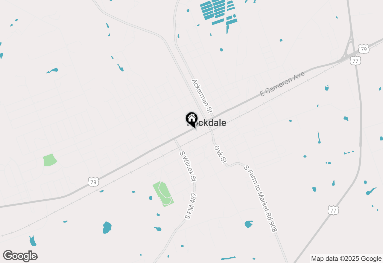 Map of 313 W Cameron Ave, Rockdale, TX 76567