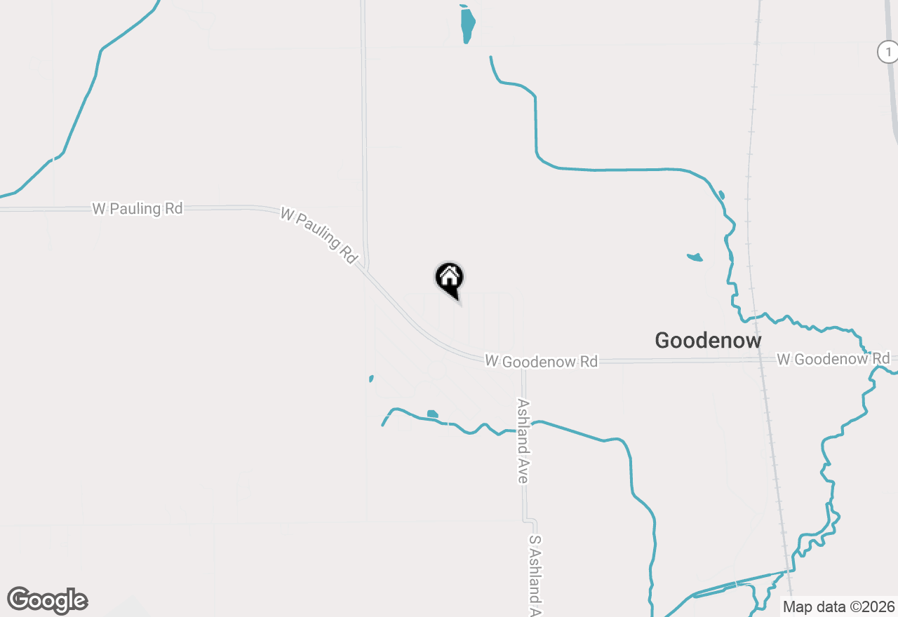 Map of 16 Oriole Lane, Beecher, IL 60401