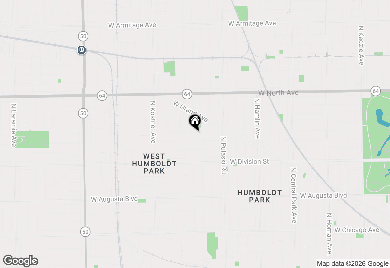 Map of 4140 W Kamerling Avenue #3F, Chicago, IL 60651