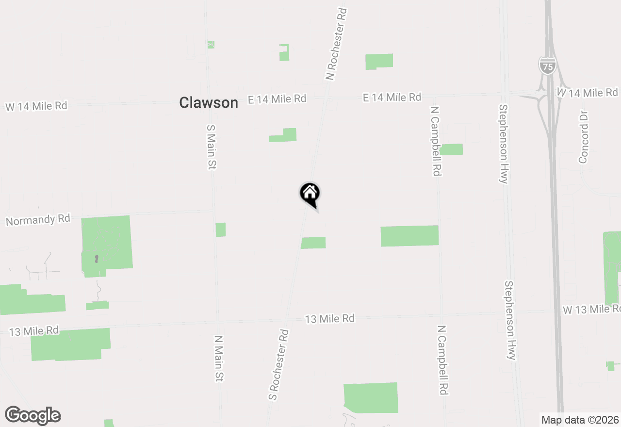 Map of 604 Millard Avenue, Royal Oak, MI 48073