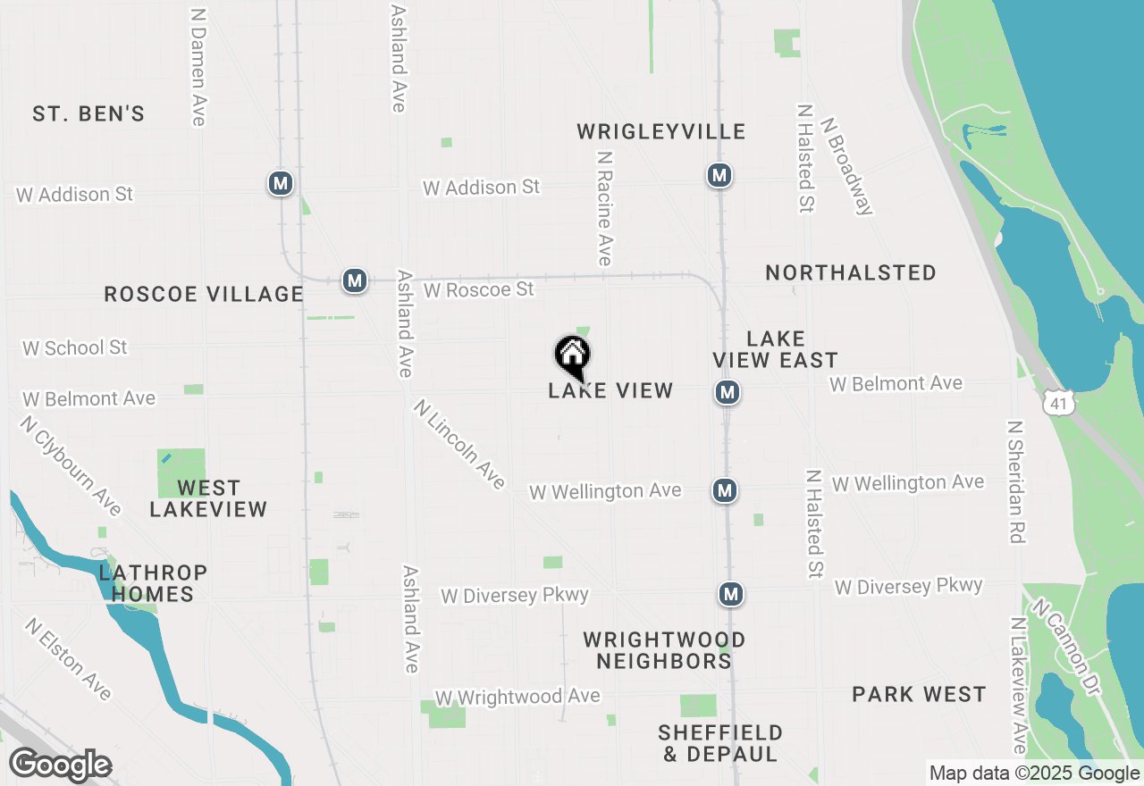 Map of 1243 W Belmont Avenue, Chicago, IL 60657