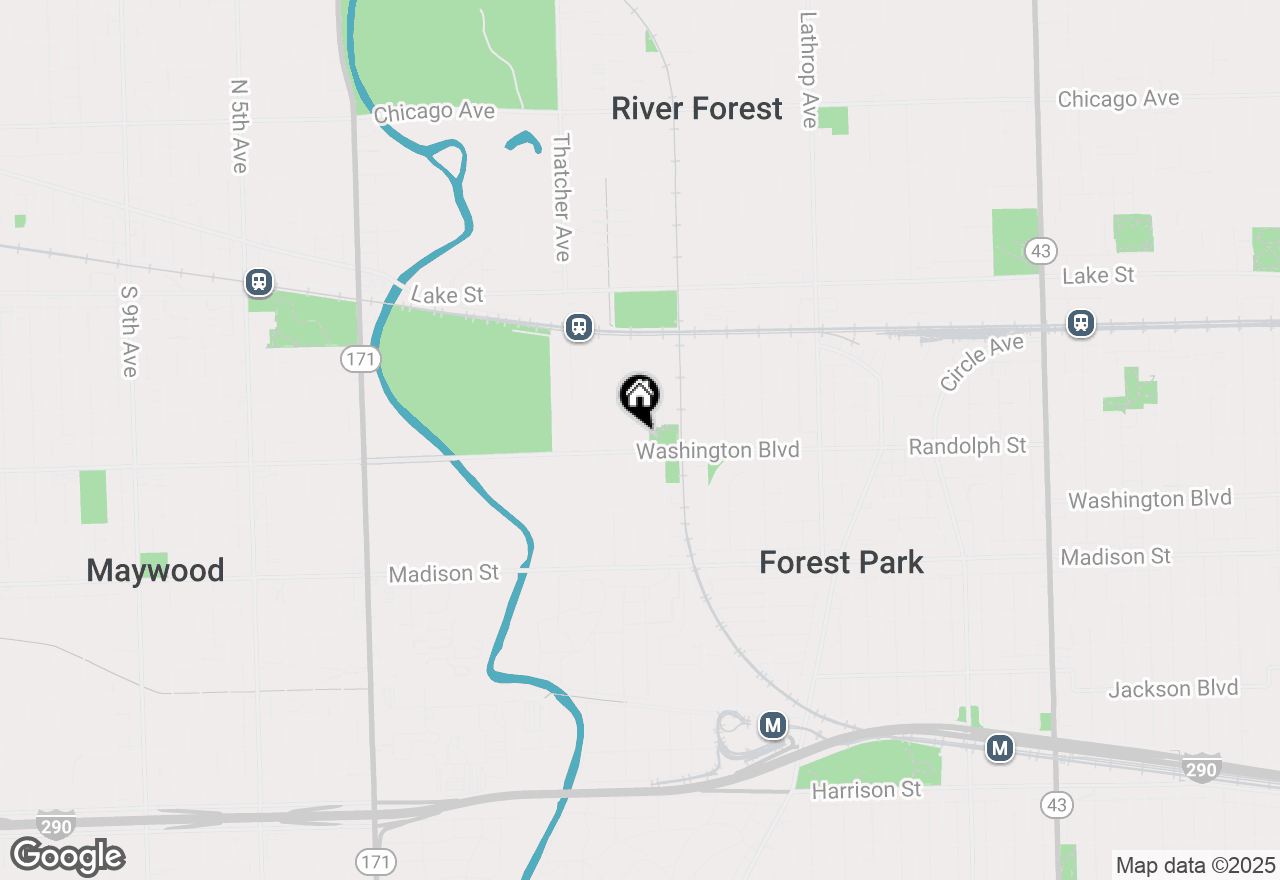 Map of 209 Keystone Avenue, River Forest, IL 60305