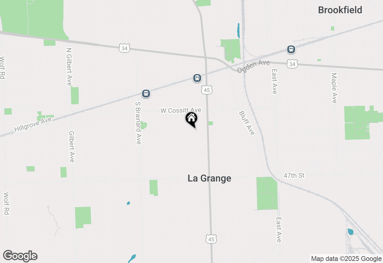 Map of 213 S Ashland Avenue, La Grange, IL 60525