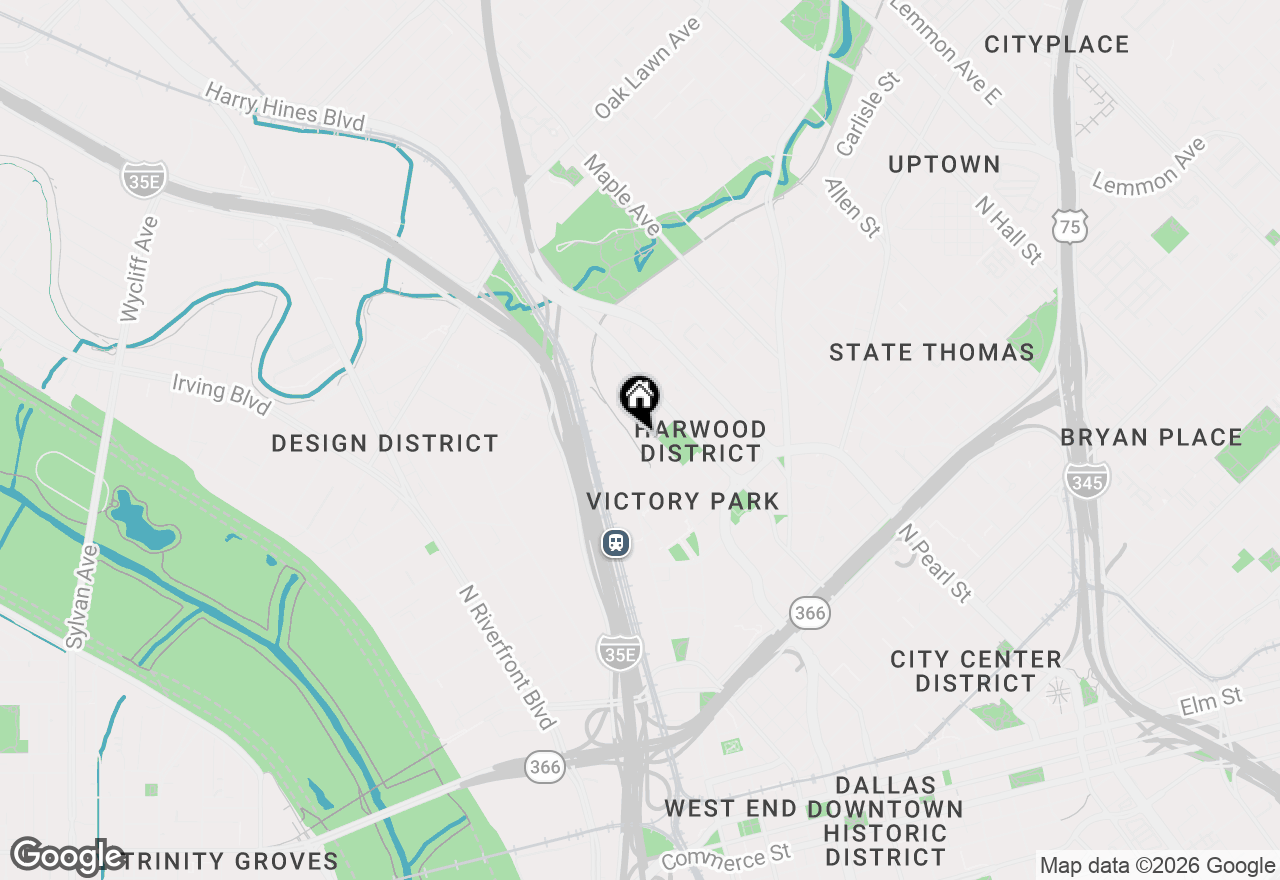 Map of 2911 Magnolia Hill Court, Dallas, TX 75201