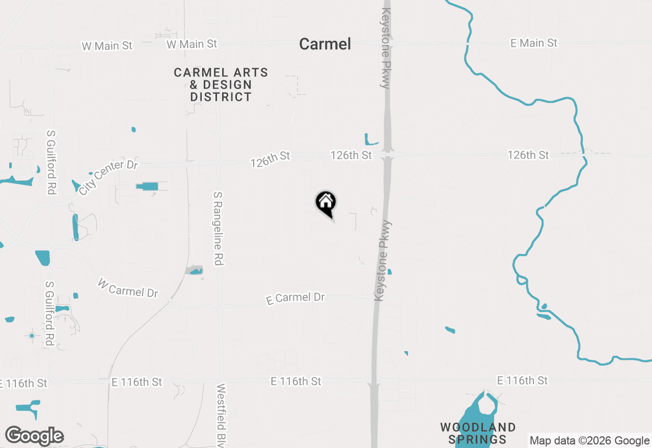 Map of 1062 Valentine Lane, Carmel, IN 46032