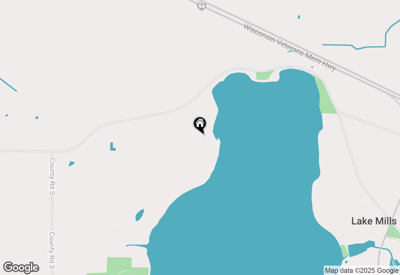 Map of N6761 Shorewood Hills Rd, Lake Mills, WI 53551