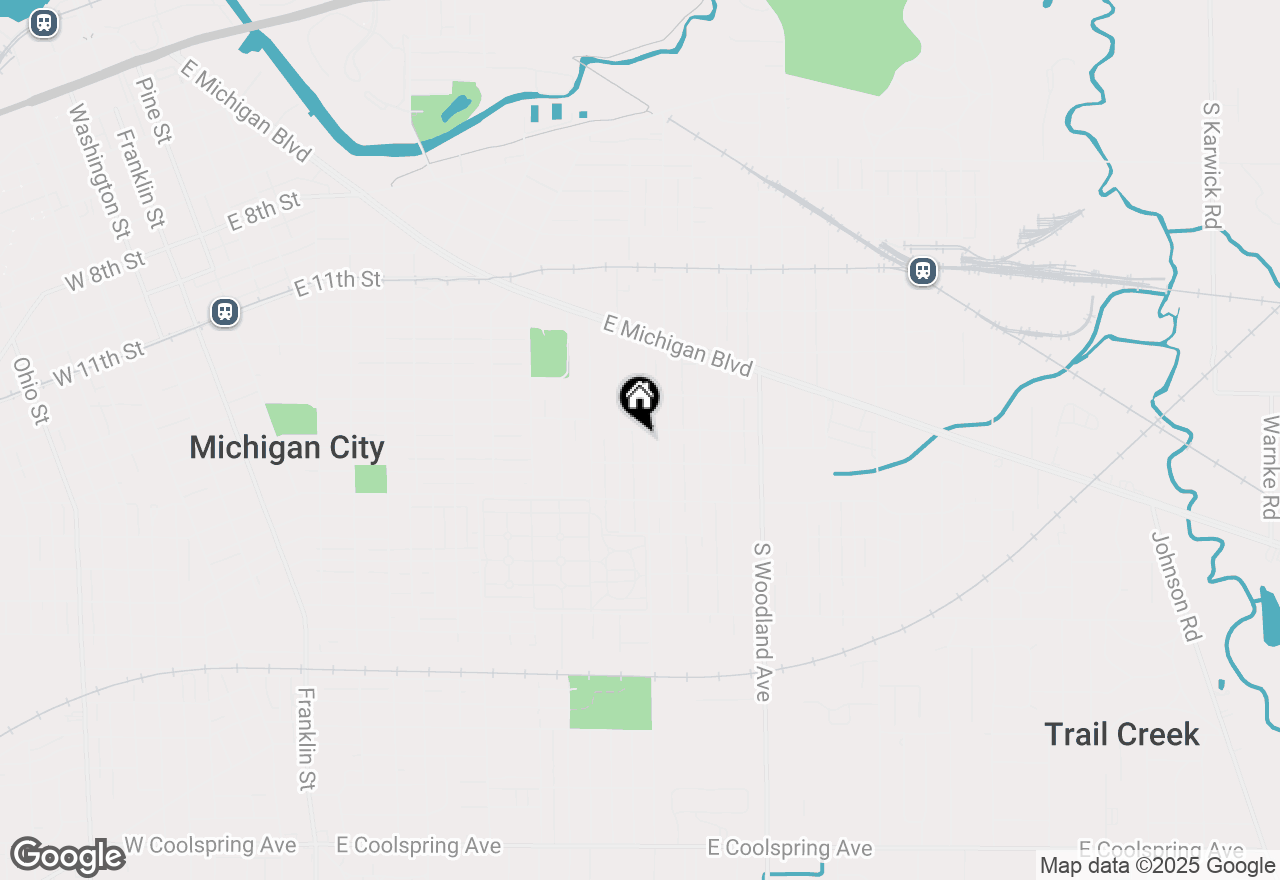 Map of 309 Jackson Street, Michigan City, IN 46360