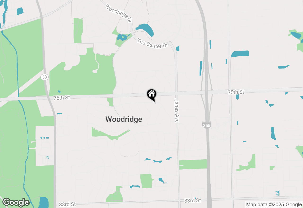 Map of 2547 Forest Glen Parkway, Woodridge, IL 60517