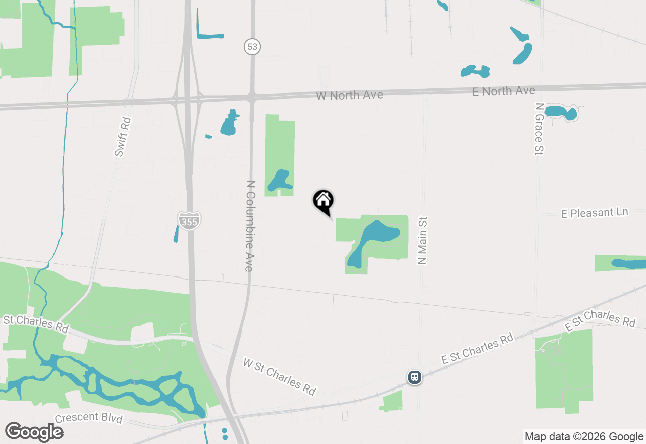 Map of 322 W Loy Street, Lombard, IL 60148