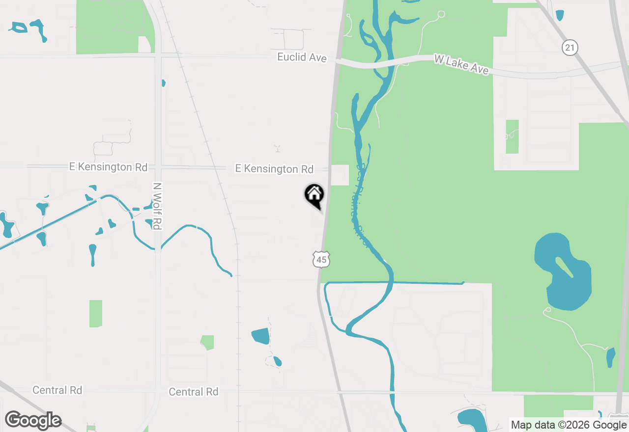 Map of 219 Riverfront Drive, Mount Prospect, IL 60056