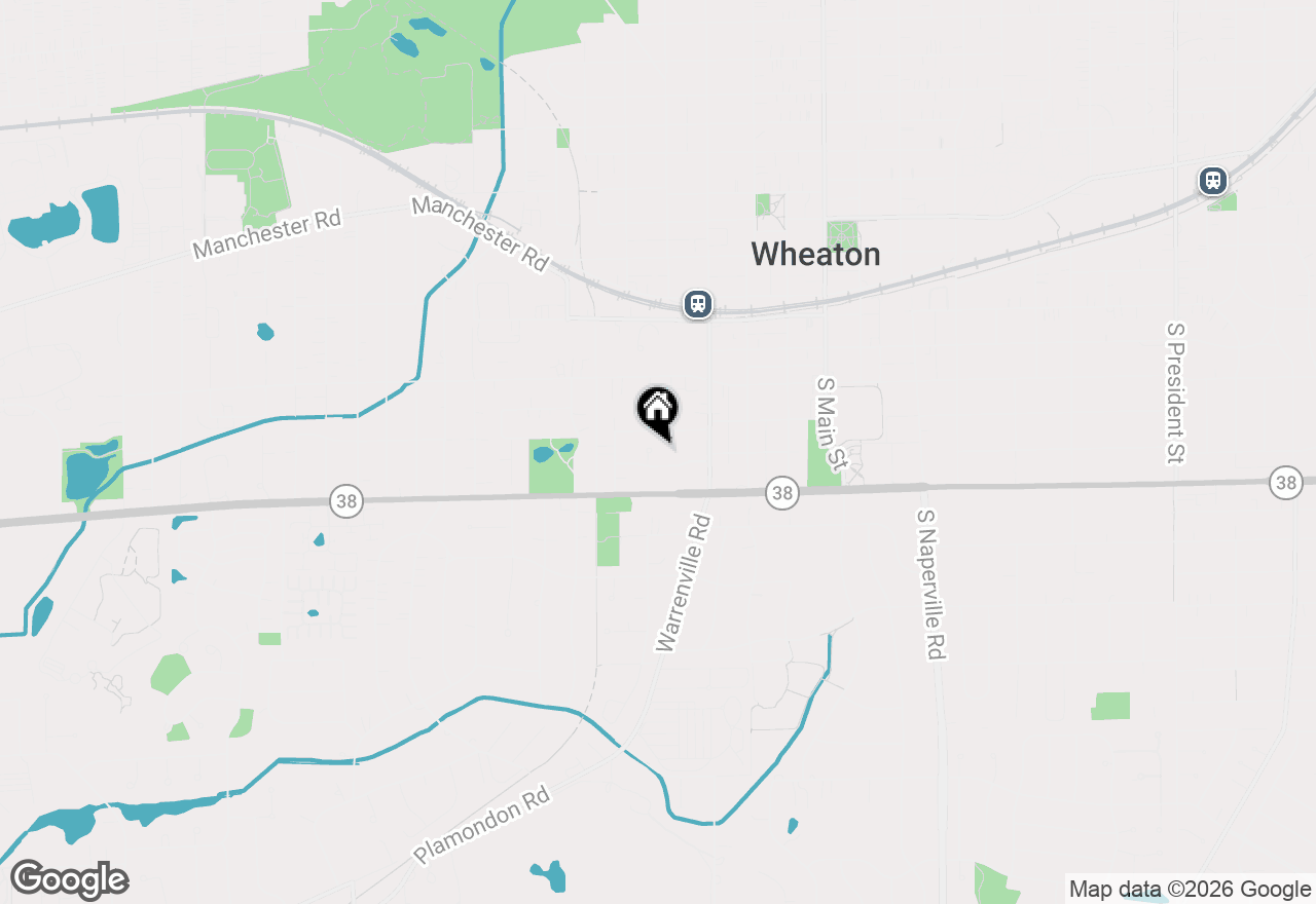 Map of 517 Renn Court, Wheaton, IL 60187
