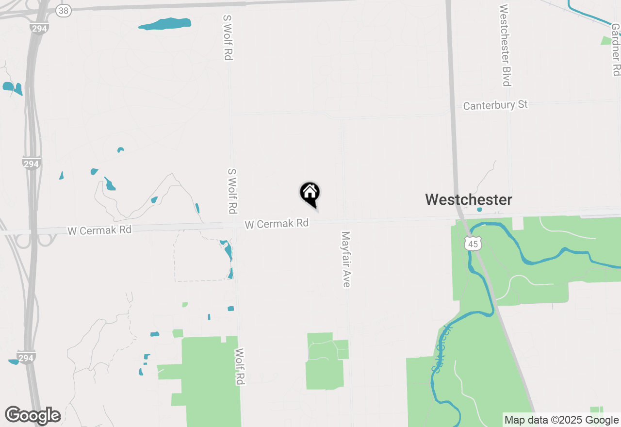 Map of 2123 Boeger Avenue, Westchester, IL 60154