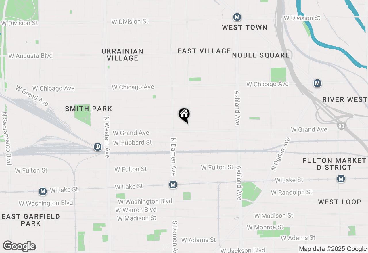 Map of 1917 W Race Avenue, Chicago, IL 60622