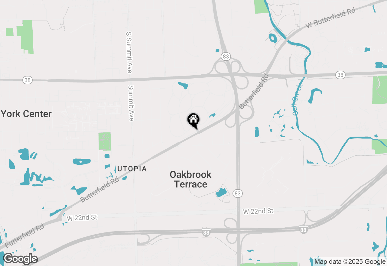 Map of 730 E Oliviabrook Drive, Oakbrook Terrace, IL 60181