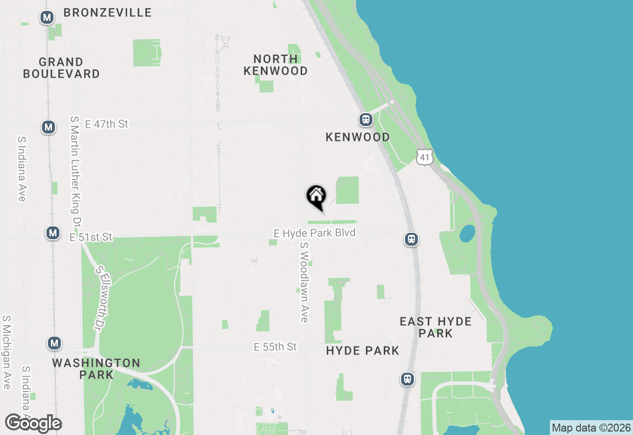 Map of 1226 E Madison Park #1, Chicago, IL 60615