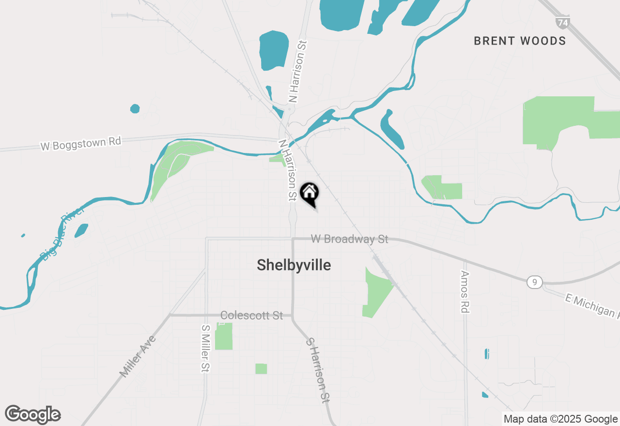 Map of 42 E Washington Street, Shelbyville, IN 46176