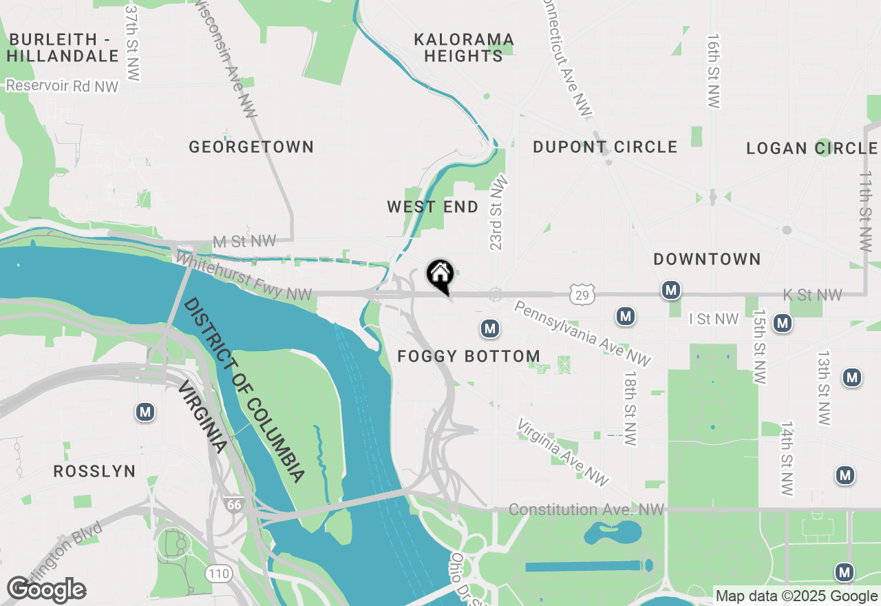 Map of 950 25th Street Nw #116N, Washington, DC 20037