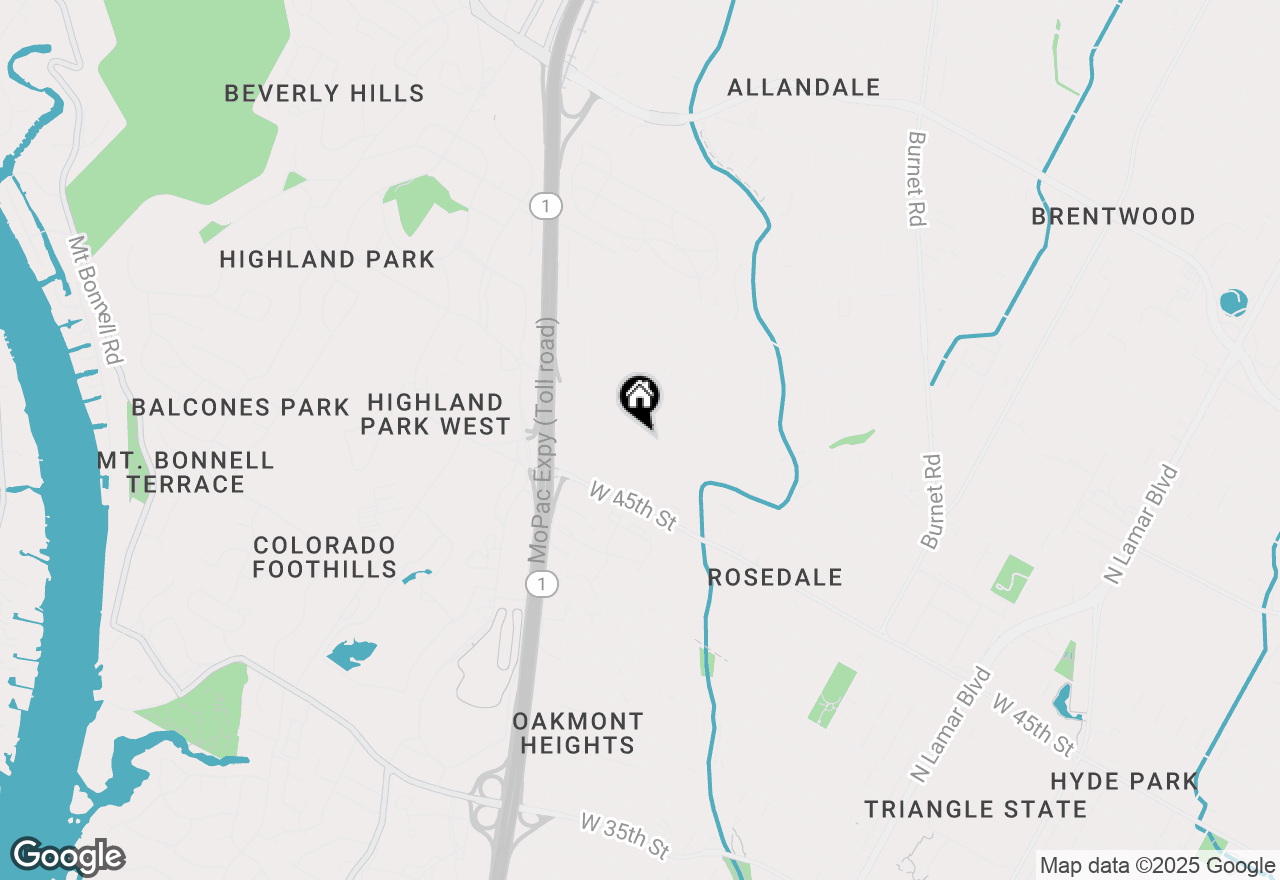Map of 4607 Bull Creek Rd, Austin, TX 78731