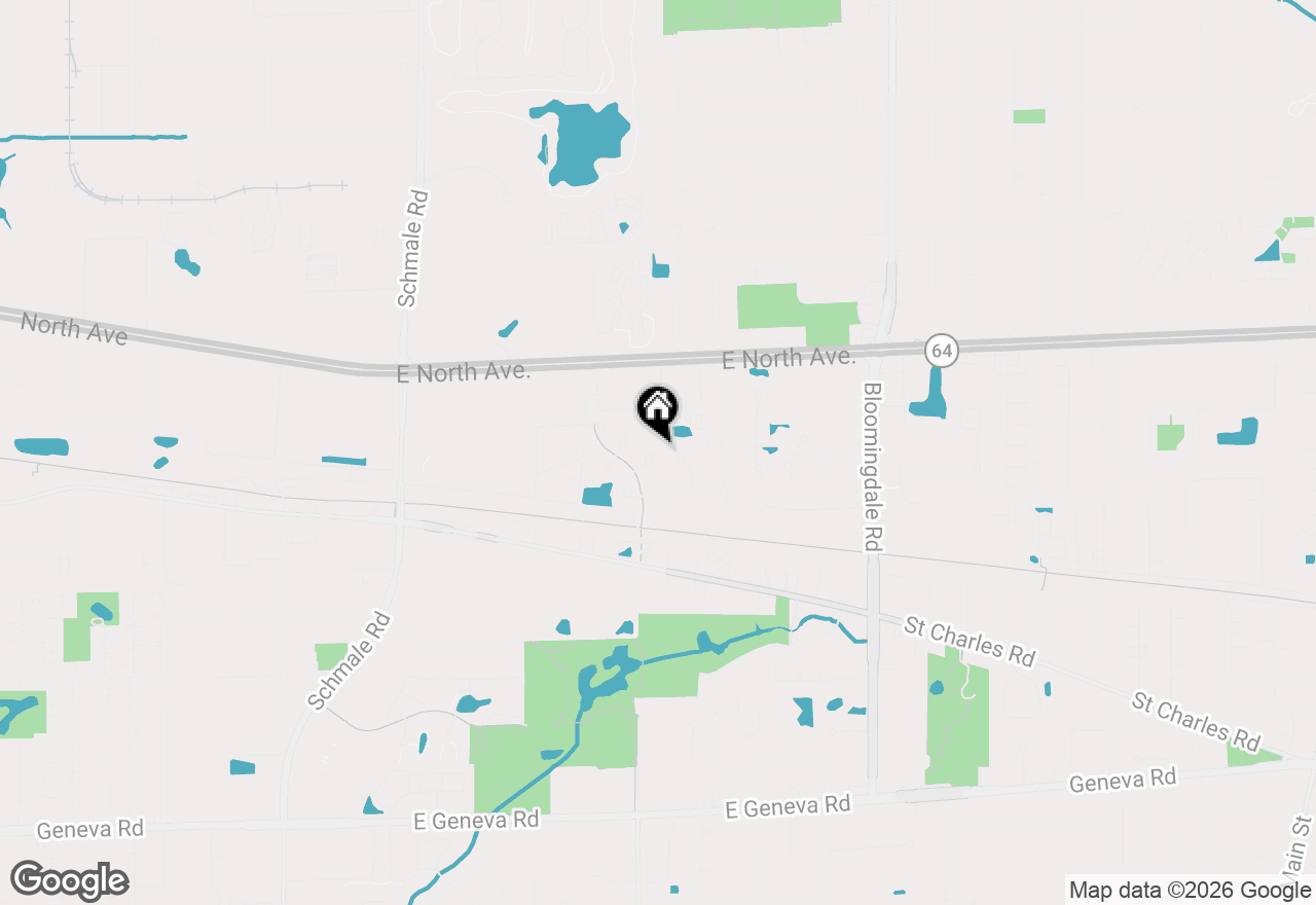 Map of 887 Brompton Court #887, Carol Stream, IL 60188