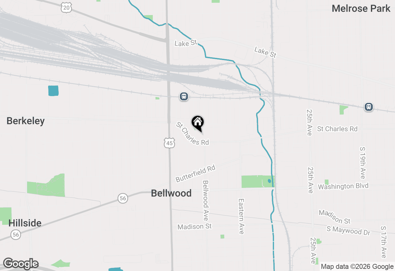 Map of 249 Marshall Avenue, Bellwood, IL 60104
