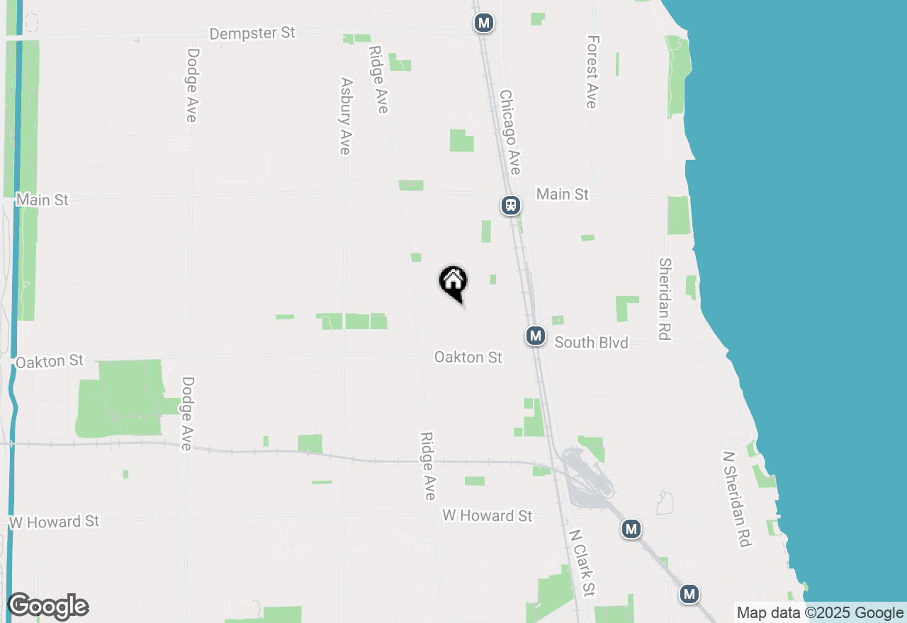 Map of 820 Seward Street #2D, Evanston, IL 60201