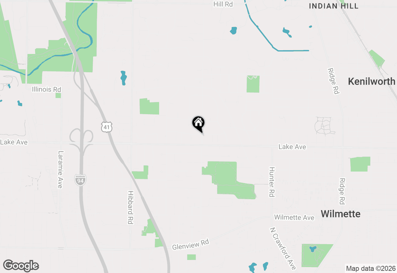 Map of 2711 Blackhawk Road, Wilmette, IL 60091