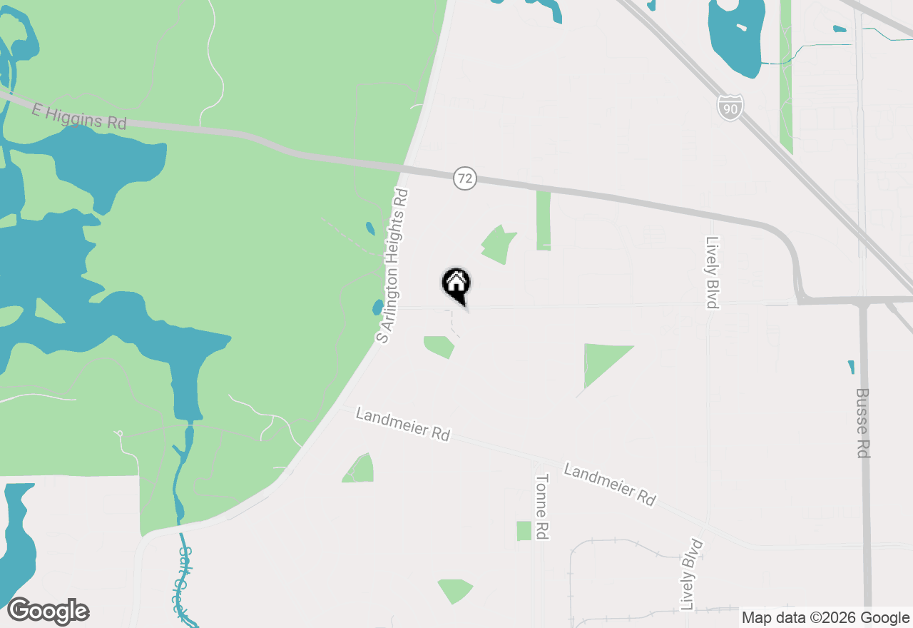 Map of 100 Woodcrest Lane, Elk Grove Village, IL 60007