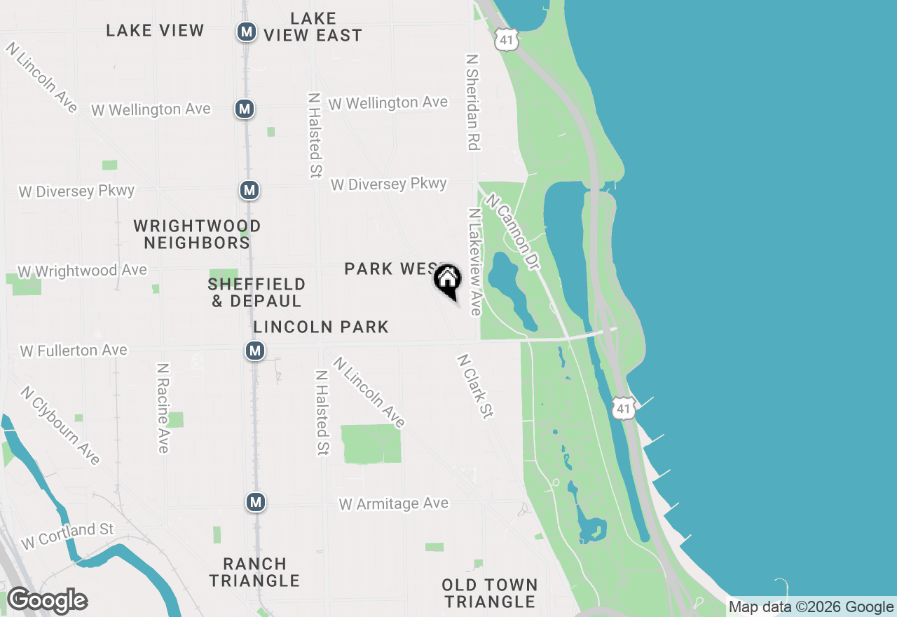 Map of 446 W Arlington Place #1, Chicago, IL 60614