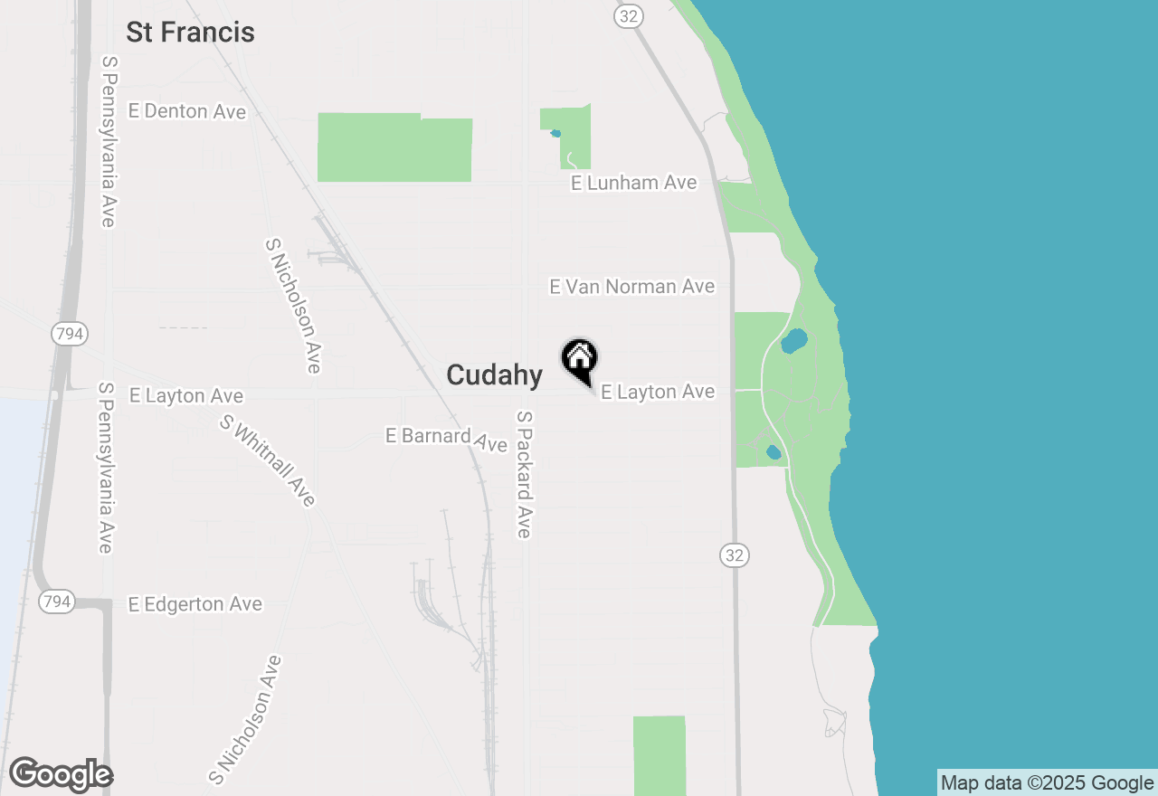 Map of 3701 E Layton Ave, Cudahy, WI 53110