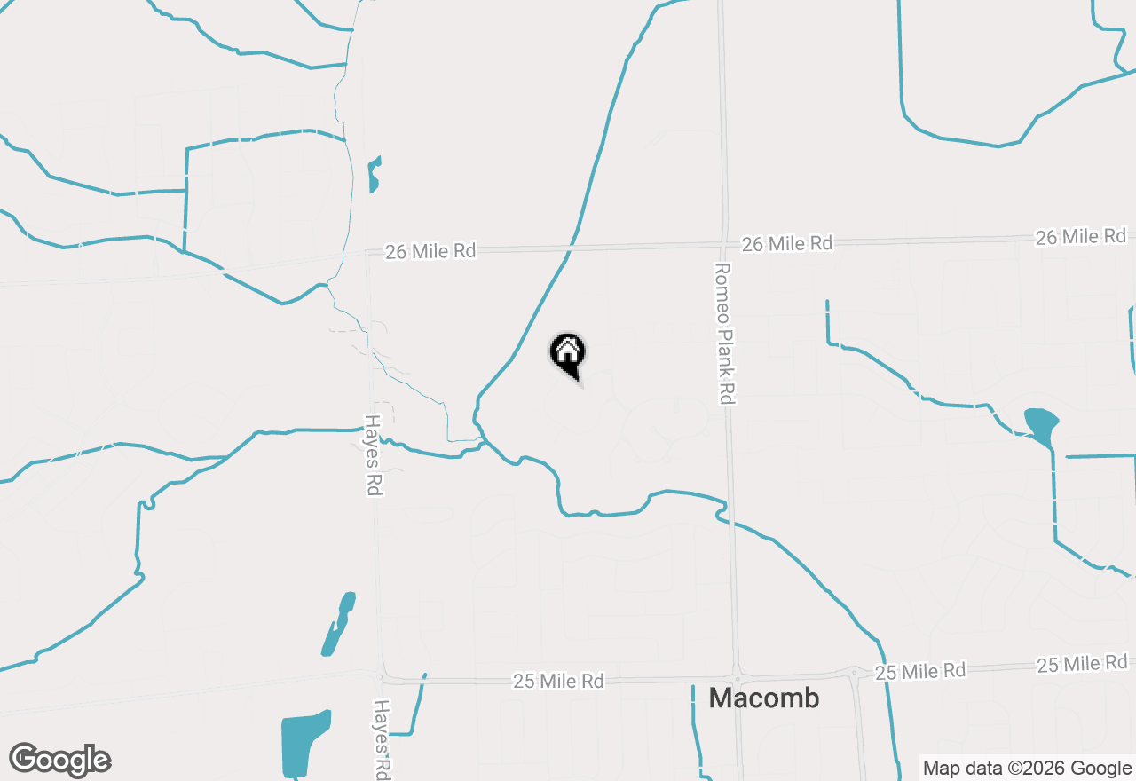 Map of 16199 Via Colico, Macomb, MI 48042