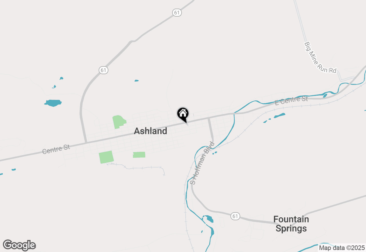 Map of 628 Centre Street, Ashland, PA 17921