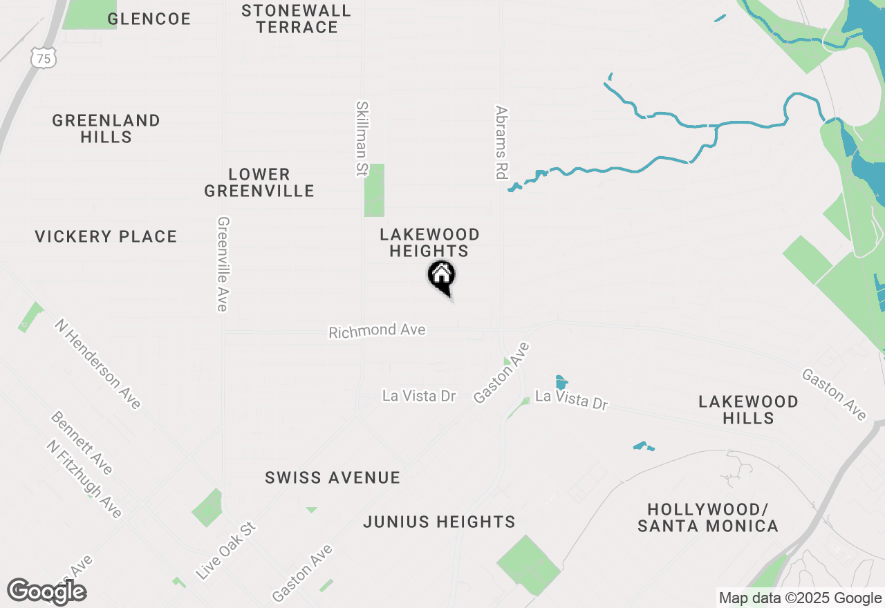 Map of 6249 Belmont Avenue, Dallas, TX 75214