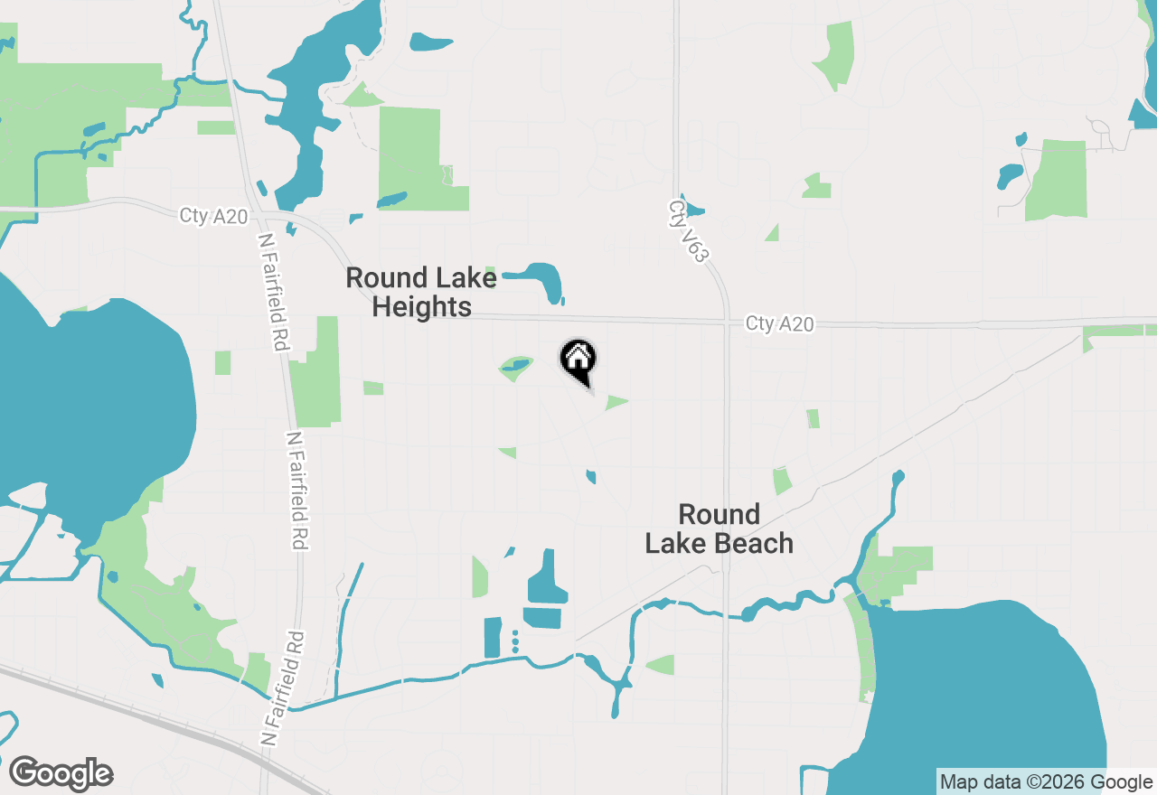 Map of 1517 Meadowbrook Drive, Round Lake Beach, IL 60073