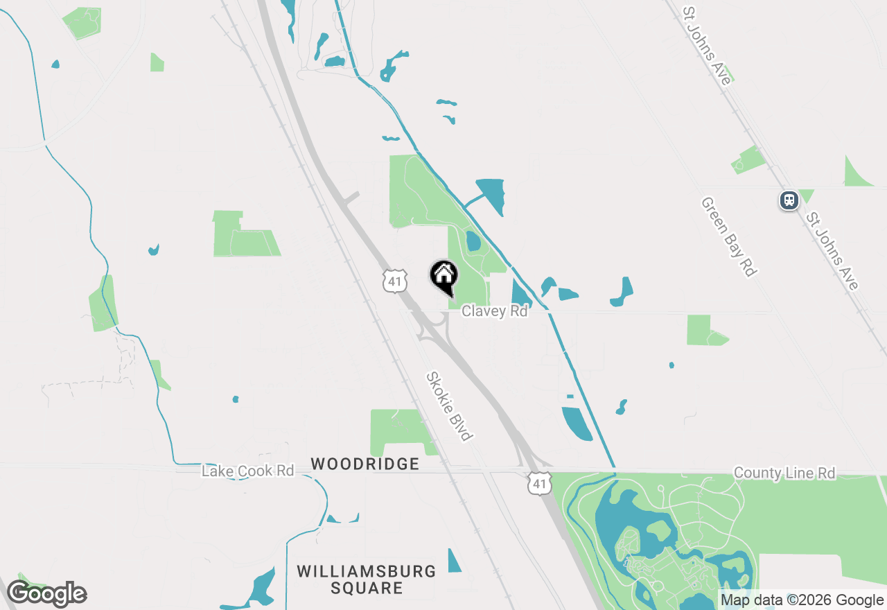 Map of 415 Clavey Lane, Highland Park, IL 60035