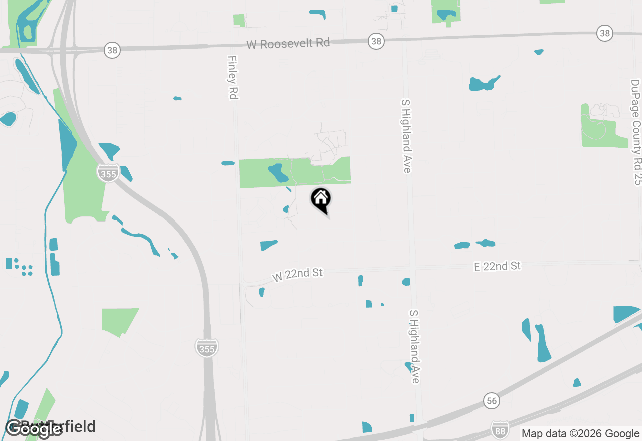 Map of 1833 S Lincoln Street, Lombard, IL 60148