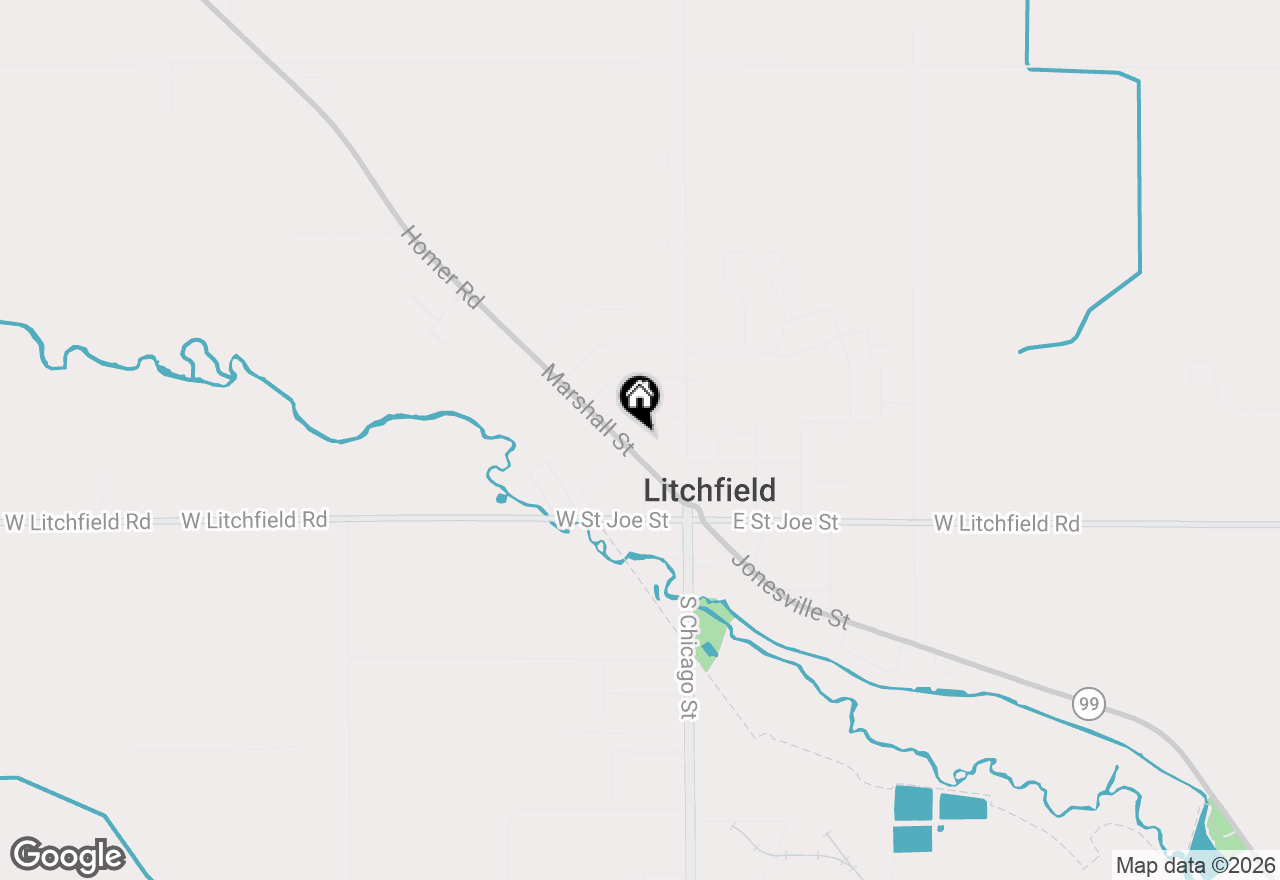 Map of 212 Marshall Street, Litchfield, MI 49252