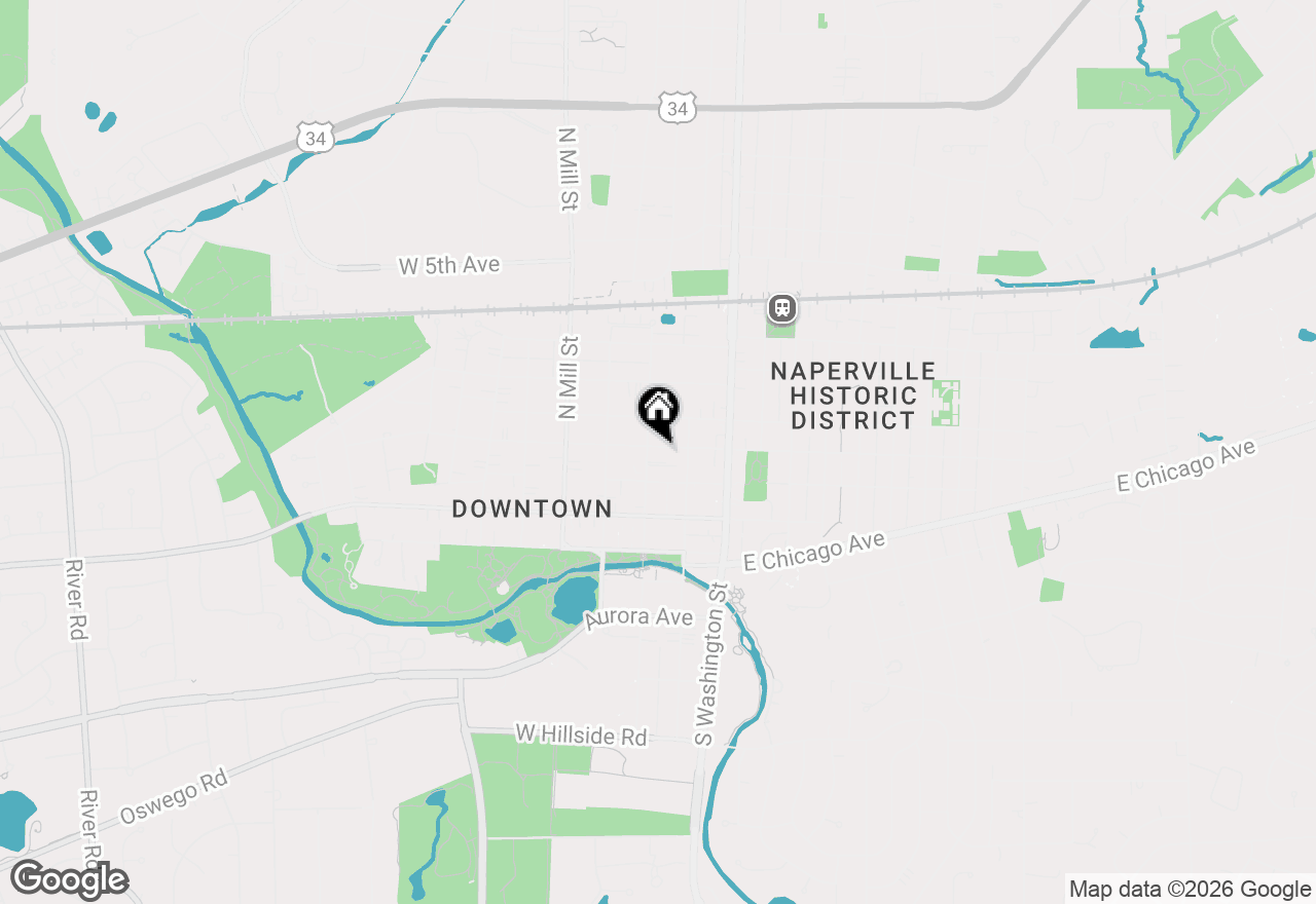 Map of 180 W Benton Avenue #303, Naperville, IL 60540