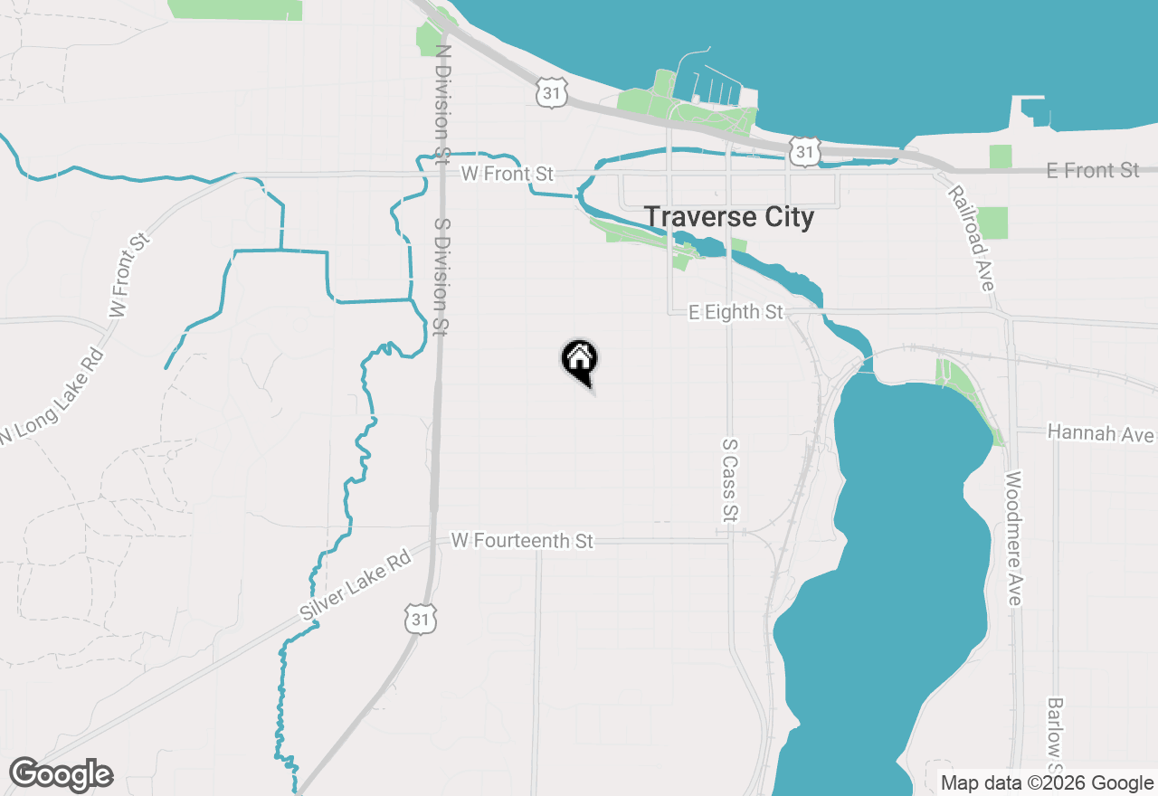 Map of 709 Wadsworth Street, Traverse City, MI 49684