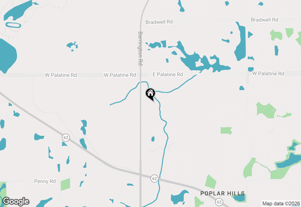 Map of 1113 Ashley Lane, Inverness, IL 60010