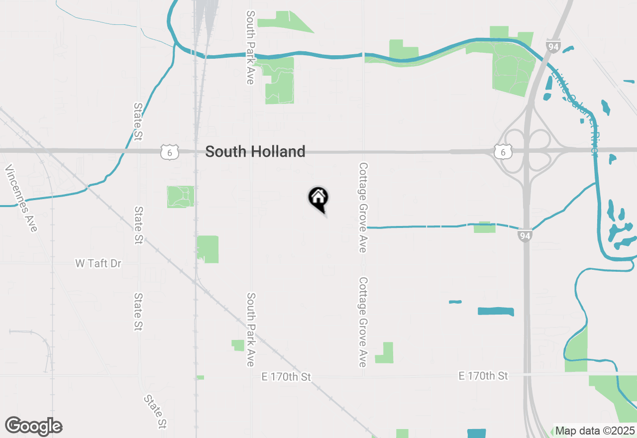 Map of 16419 School Street, South Holland, IL 60473