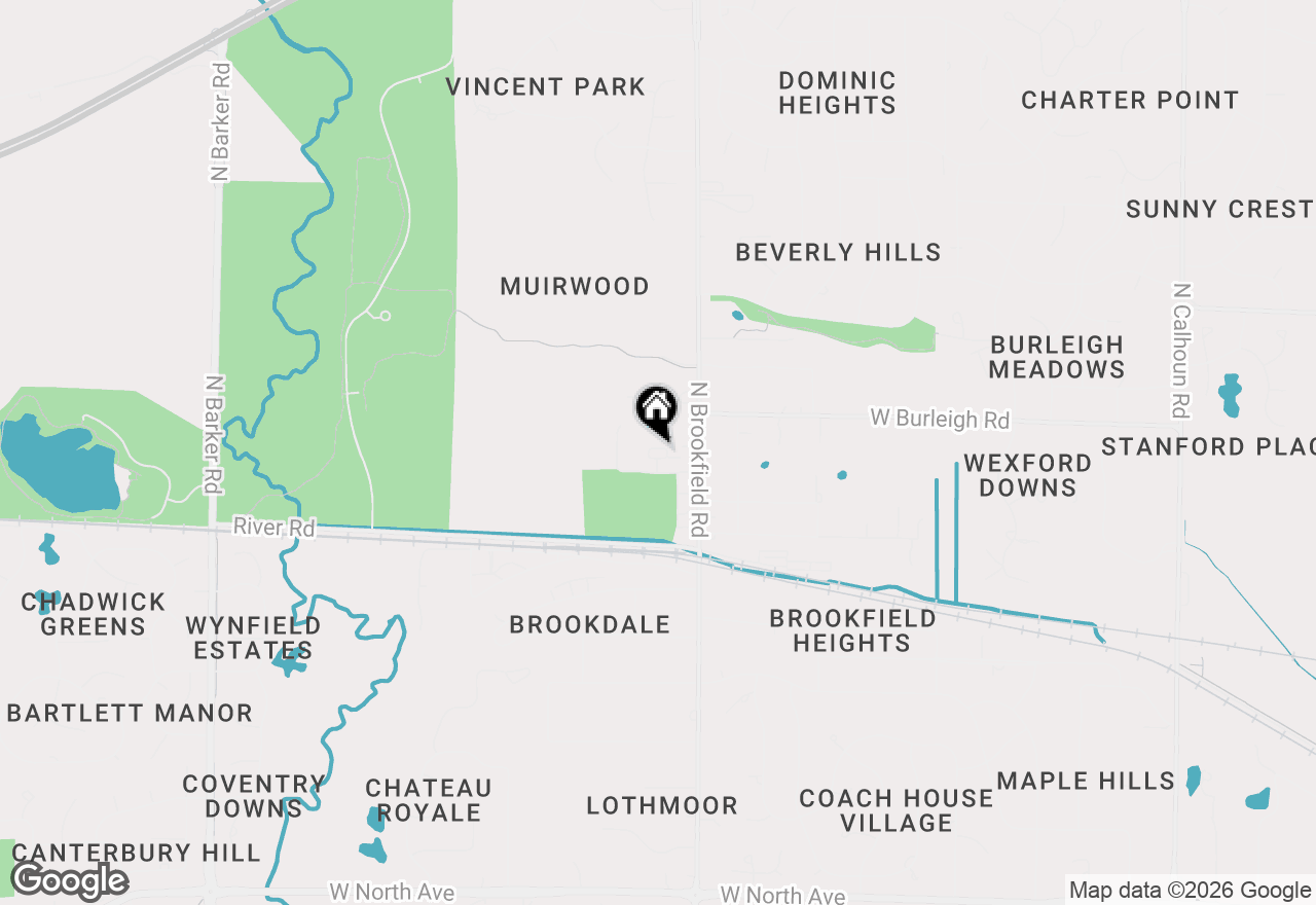 Map of 18985 Wilderness Ct #B, Brookfield, WI 53045