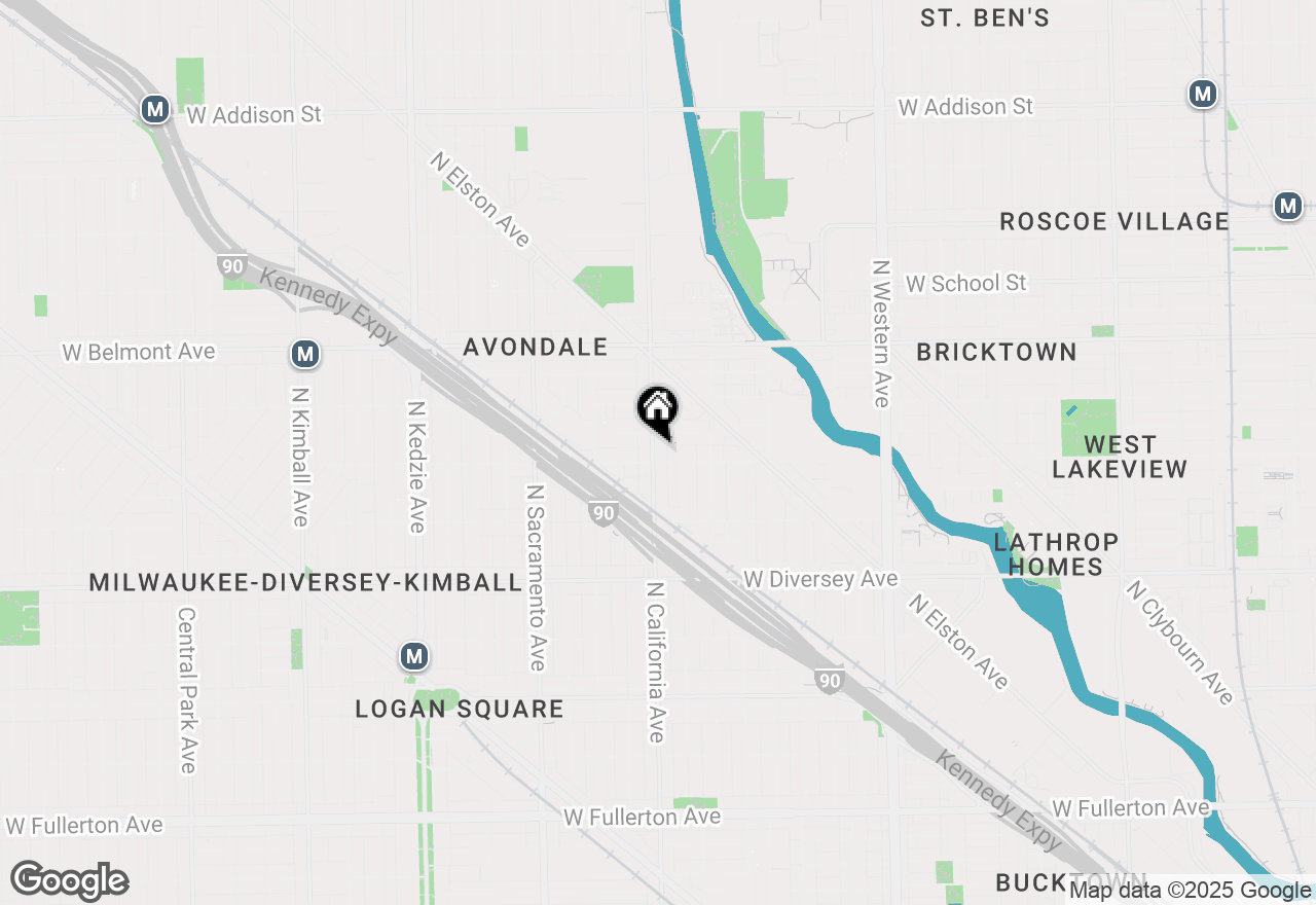 Map of 3007 N California Avenue #1N, Chicago, IL 60618