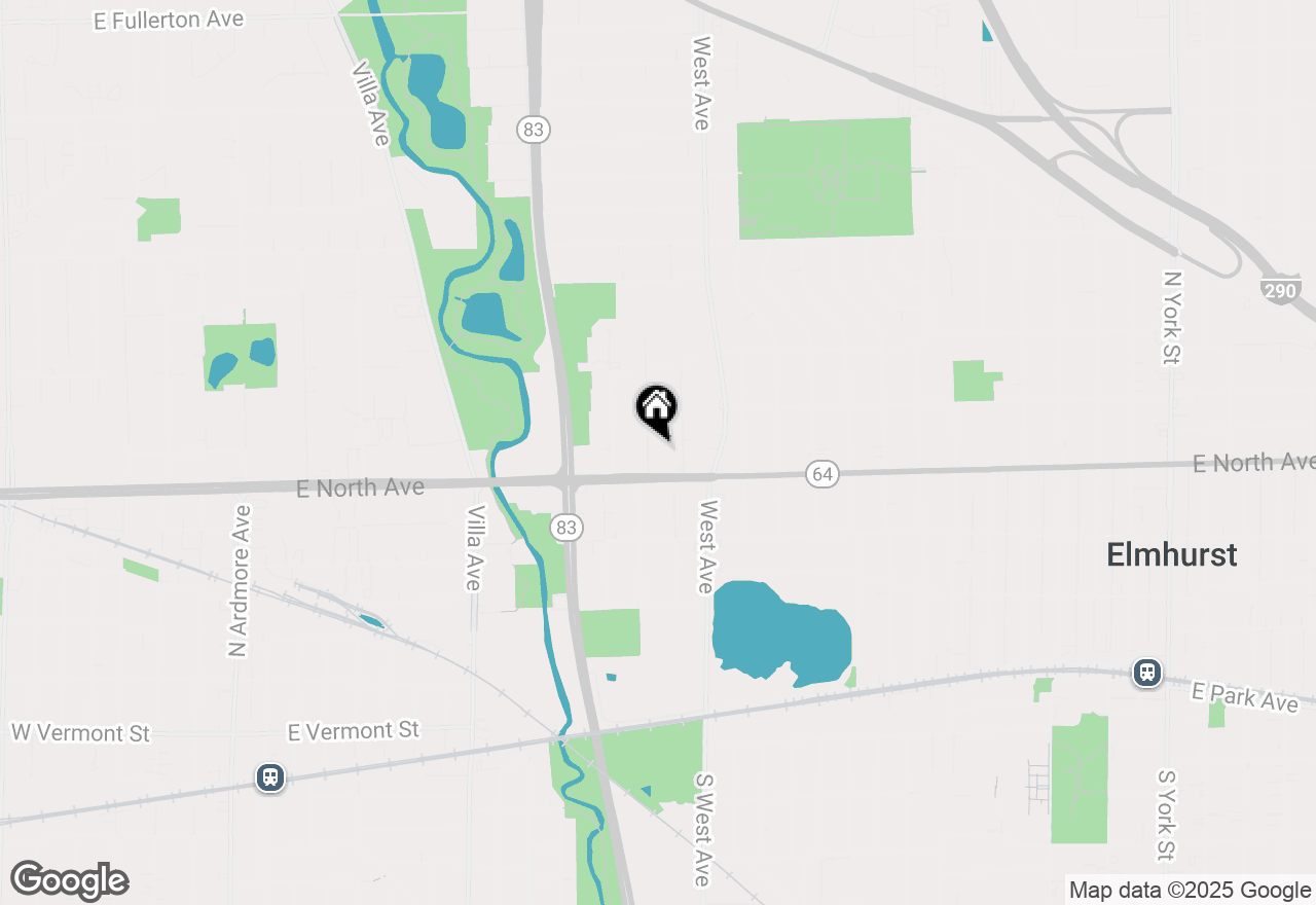 Map of 311 N Shady Lane, Elmhurst, IL 60126