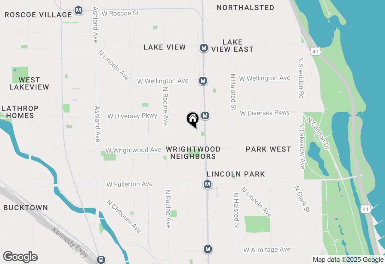 Map of 2727 N Kenmore Avenue #1, Chicago, IL 60614