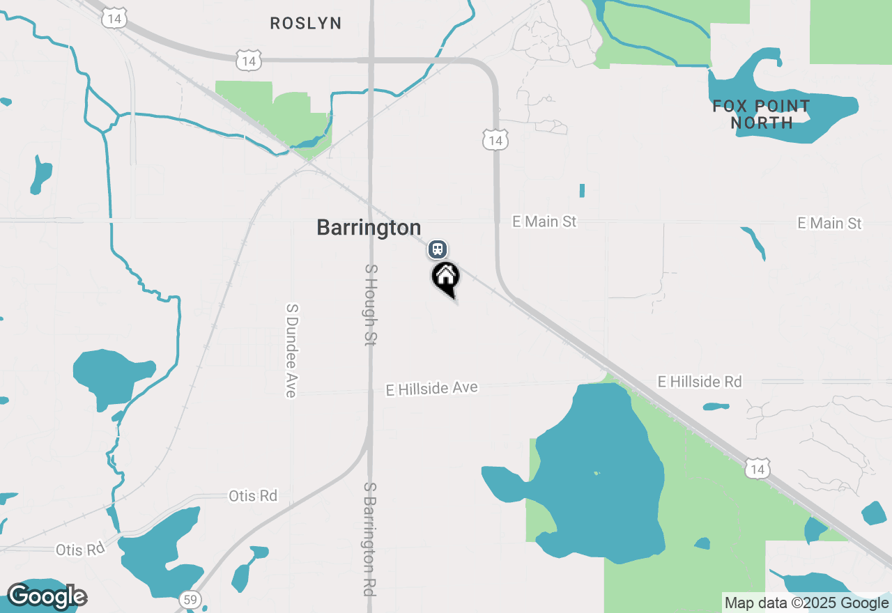 Map of 345 E Russell Street, Barrington, IL 60010
